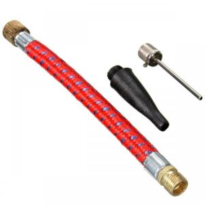 החנות של נדב  ספורט וטיולים 1 SET/2 SET Ball Inflating Pump Up Tool Set Valve Adaptor Sports Air Pump Valve