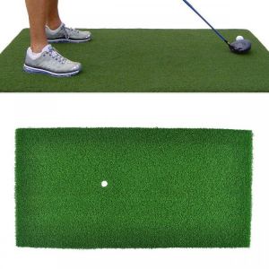 החנות של נדב  ספורט וטיולים 60x30cm Green Golf Practice Mat Indoor Training Backyard Hitting Grass Driving Holder