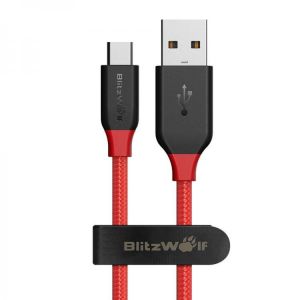 BlitzWolf&reg; Ampcore BW-MC5 2.4A Micro USB Braided Data Cable 6ft/1.8m for Samsung S7 Redmi Note 4