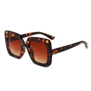 החנות של נדב  Mens Womens Non-polarized  Colorful Striped Square Sunglasses Outdoor UV Protection Goggle