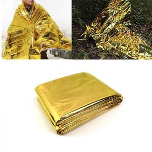 IPRee&trade; 140x210CM Emergency Thermal Survival Blanket Waterproof Foil Rescue First Aid Mat