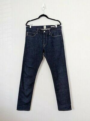Hiroshi Kato The Pen Slim 4 Way 14oz Indigo Raw Selvedge USA Made Jeans Mens 34