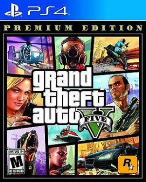 Grand Theft Auto V Premium Edition GTA 5 PS4 PlayStation 4, New Factory Sealed