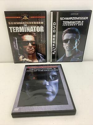 The Terminator 1, 2, 3 DVD Lot 1984 1991 2003 Sci-Fi  Arnold Schwarzenegger