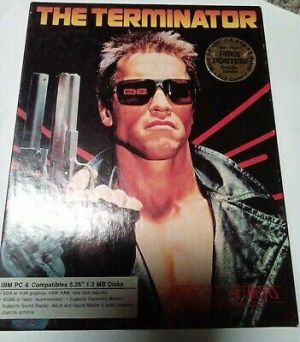 Terminator Pc Video Game 1984 Bethesda Softworks ibm floppy disc ibm dos