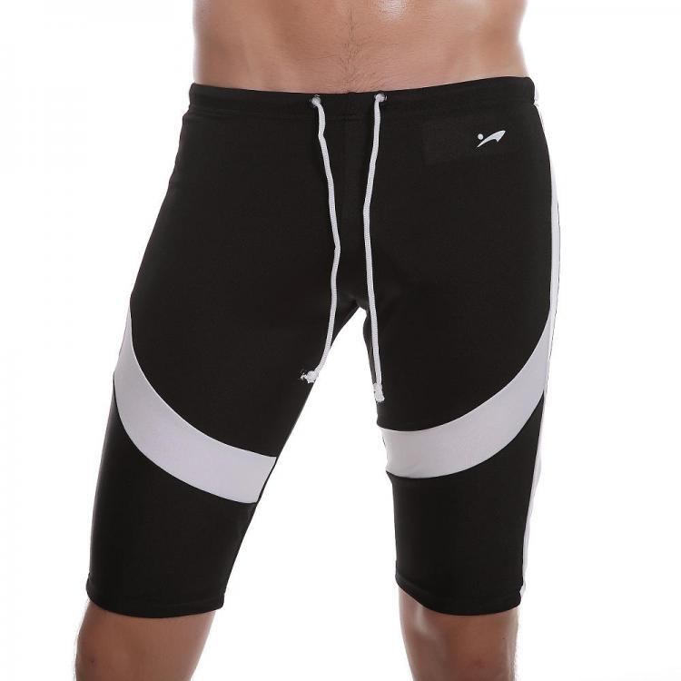 החנות של נדב  בגדים Casual Skinny Swimming Drawstring Shorts Knee Length Trunks For Men